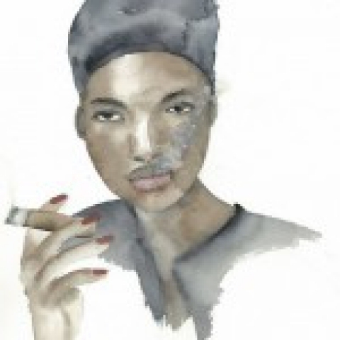 cigare femme en gris